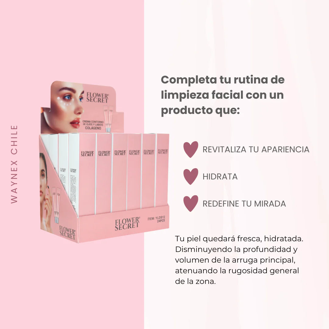 Crema de colágeno para contorno de ojos y labios