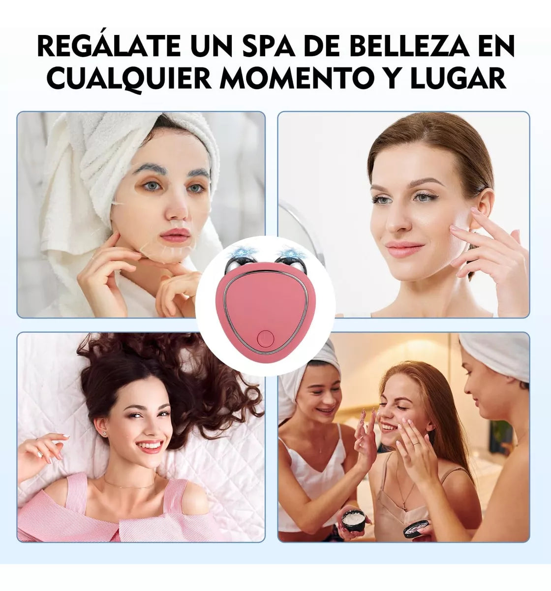 Masajeador Microcorriente PowerGlow Massage® +serum flower de regalo